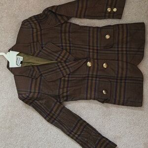 Pendleton Women's Brown Plaid Blazer